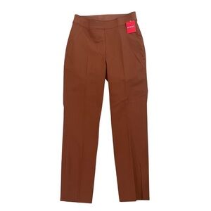SPANX On the Go Ankle Slim Straight Stretch Pull-on Pants Bronze Glow Size Small